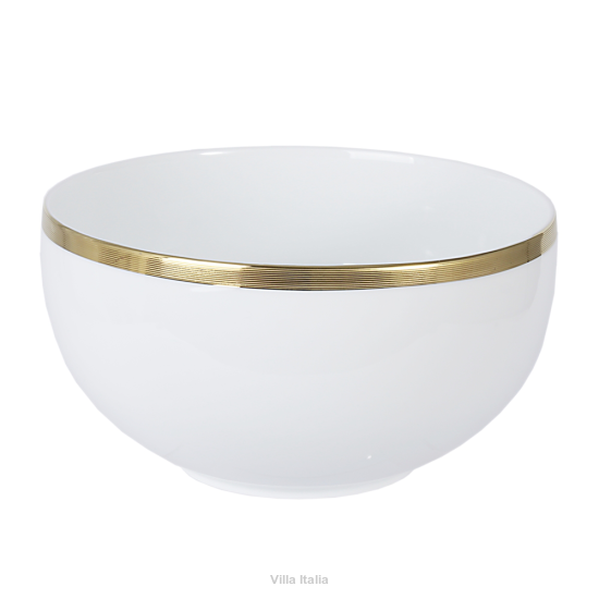 Salaterka porcelanowa Misa 25 cm SLIM GOLD 