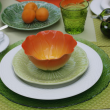 Talerz deserowy ceramiczny 21 cm jasna zieleń SORRENTO 1