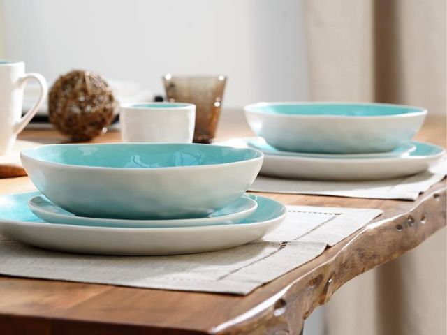 Serwis obiadowo-kawowy Opal Blue