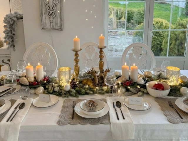 Wigilijny stół - nakrycie stołu