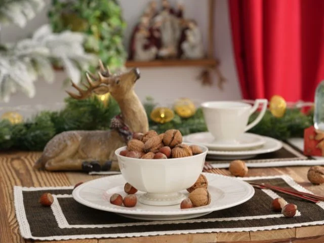 figurka renifera świąteczna 18 cm GIVRE – dekoracja bożonarodzeniowa