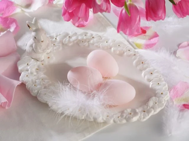 Półmisek wielkanocny owalny z zajączkiem porcelanowy BUNNY