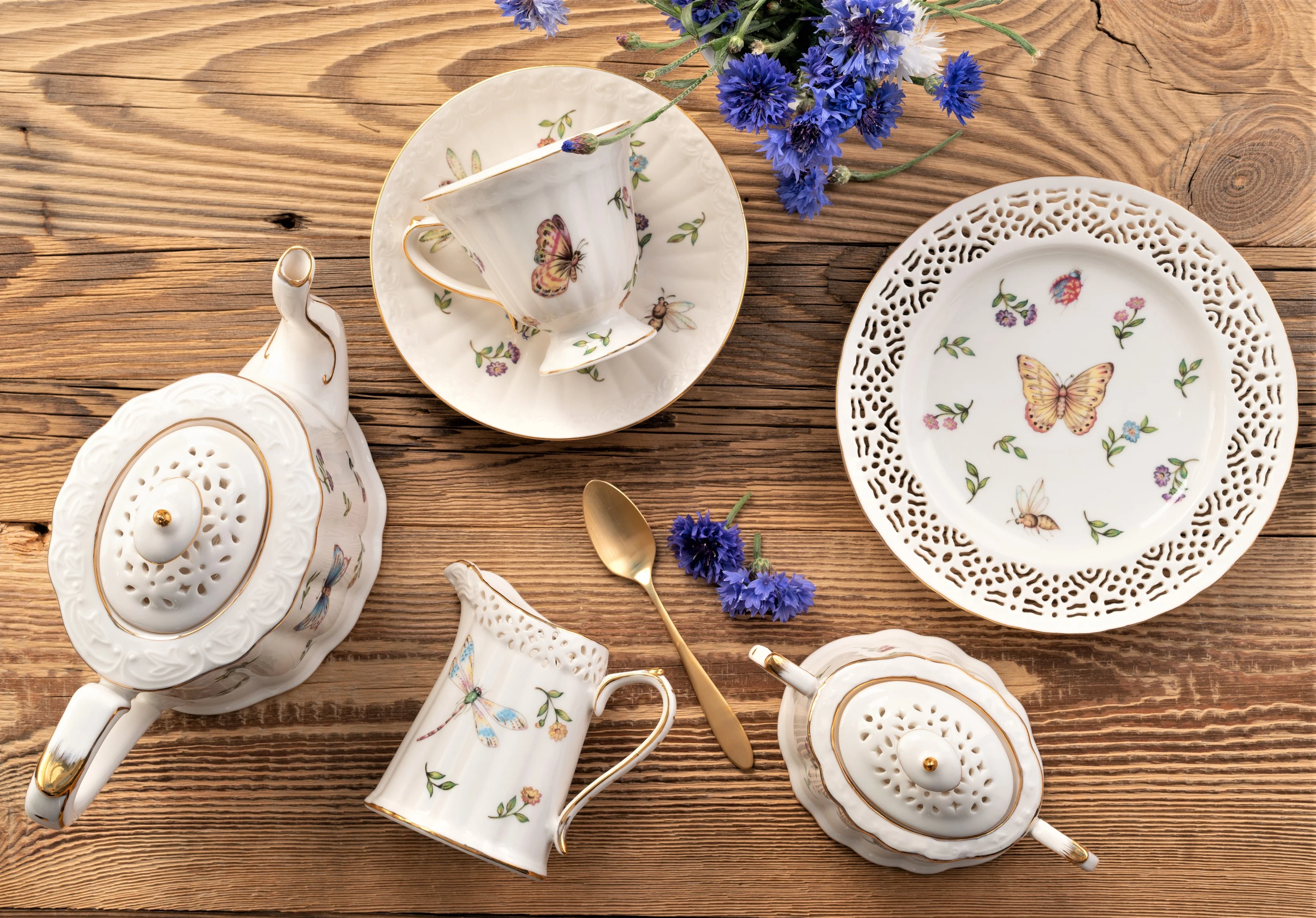 porcelana New Bone China Villa Italia kolekcja Leda – naczynia w kolorze kości słoniowej