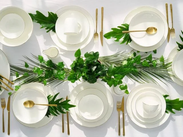 Serwis porcelanowy BOSTON GOLD – elegancka zastawa stołowa na uroczyste okazje