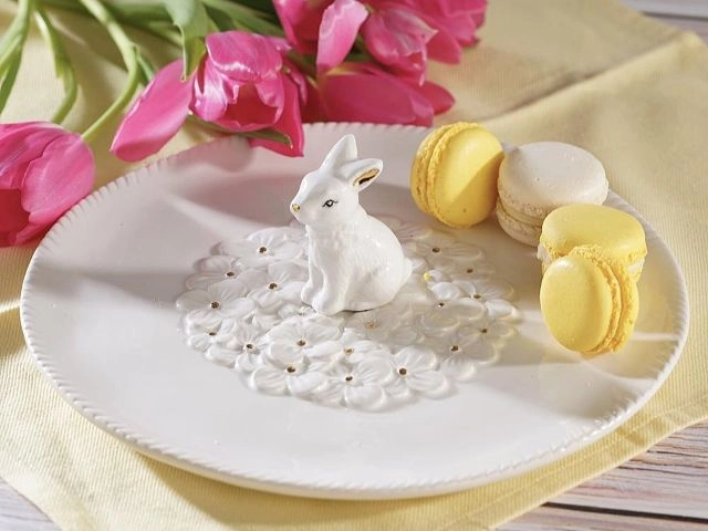 Dekoracyjny talerz wielkanocny z zajączkiem BUNNY