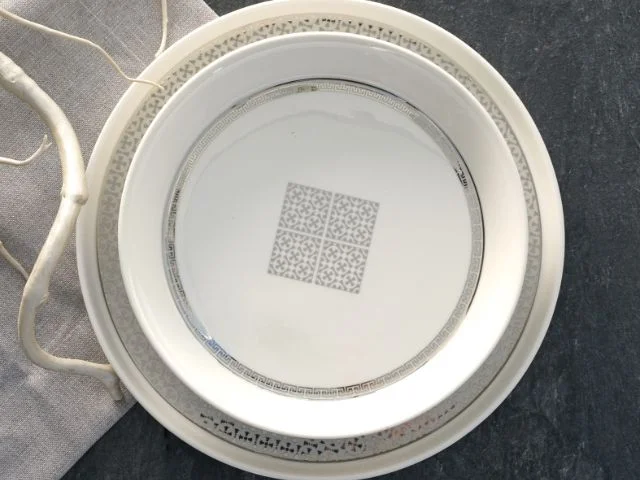 Talerze obiadowe ekskluzywne SHIRO – luksusowa porcelana z delikatnymi zdobieniami
