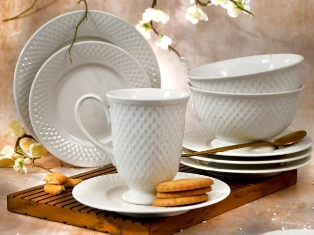 Porcelanowy zestaw śniadaniowy ECLAT na miły początek dnia