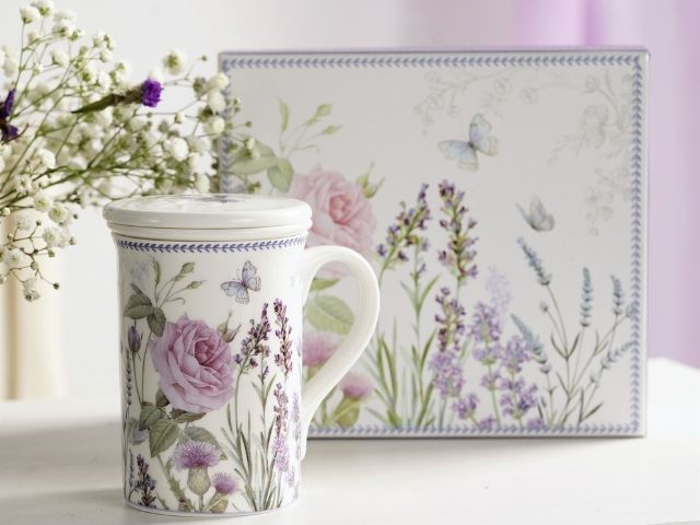 Kubek z zaparzaczem Lavender