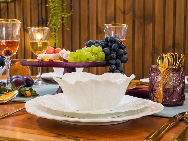 Zastawa porcelanowa BRASSICO Zastawa porcelanowa w kształcie liści