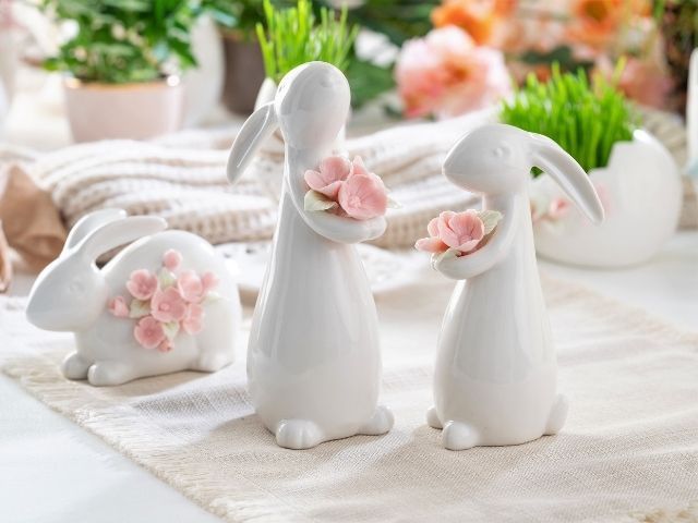 zajączki porcelanowe zajączki porcelanowe