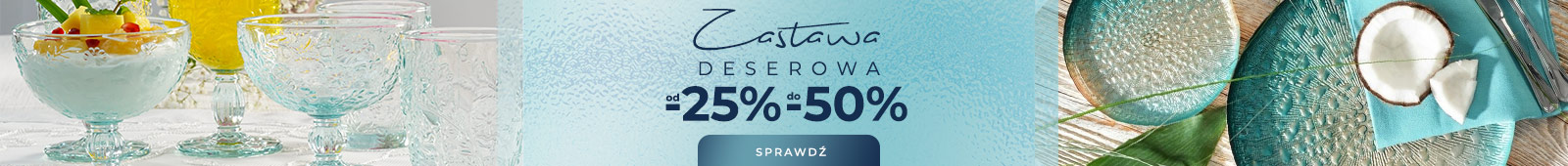 zastawa deserowa z rabatami - baner reklamowy